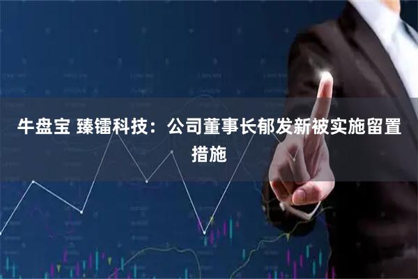 牛盘宝 臻镭科技：公司董事长郁发新被实施留置措施