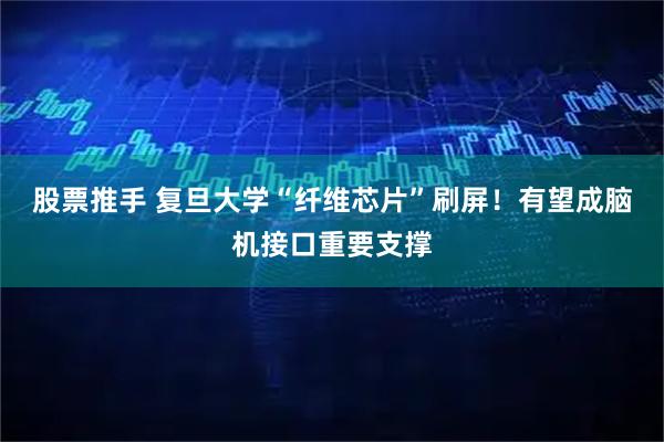 股票推手 复旦大学“纤维芯片”刷屏！有望成脑机接口重要支撑